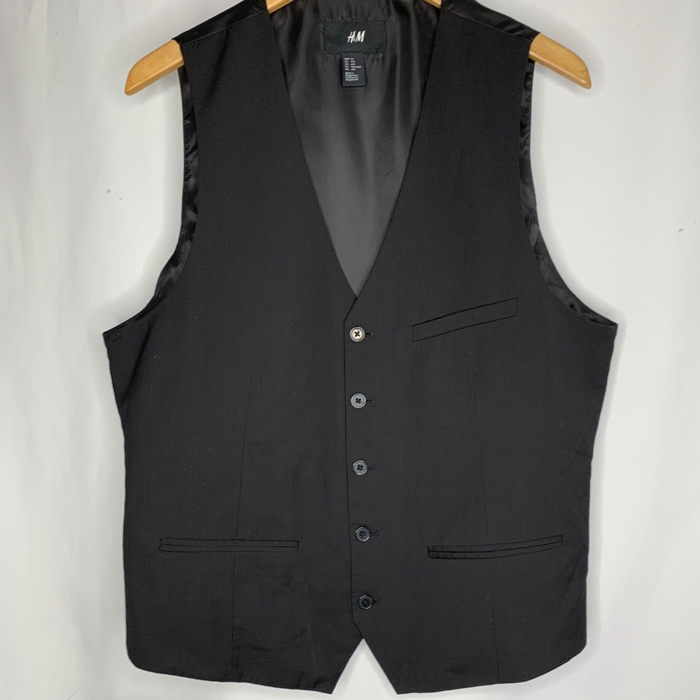 H&M Black Men's Vest Classic Look